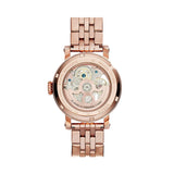 Fossil Boyfriend Automatic Skeleton Rose Gold Dial Rose Gold Steel Strap Watch for Women - ME3065 Buy Now By Fossil