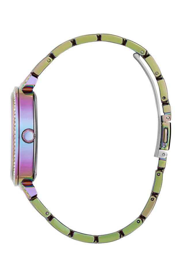 Guess Trend Diamonds Purple Dial Purple Steel Strap Watch for Women - GW0512L4 Buy Now By Guess