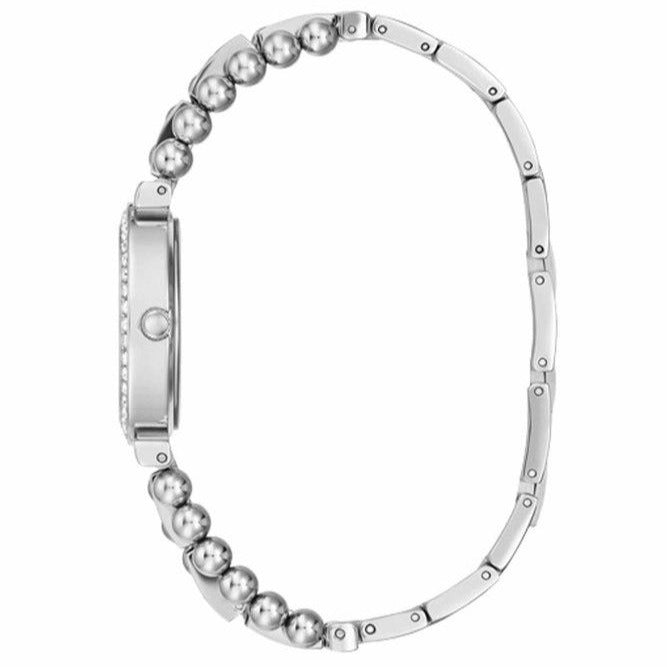 Guess Gala Diamonds Silver Dial Silver Steel Strap Watch for Women - GW0401L1 Buy Now By Guess