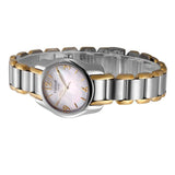 Tissot T Wave Mother of Pearl Dial Two Tone Steel Strap Watch for Women - T023.210.22.117.00 Buy Now By Tissot