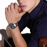 Armani Exchange Drexler Chronograph Black Dial Silver Steel Strap Watch for Men - AX2600 Buy Now By Armani Exchange