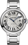 Cartier Ballon Bleu De Cartier Silver Dial Silver Steel Strap Watch for Men - WSBB0049 Buy Now By Cartier