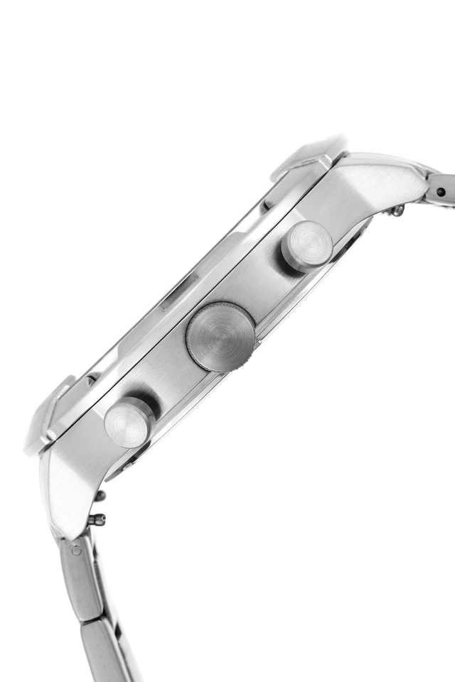 Fossil Bronson Chronograph Black Dial Silver Steel Strap Watch for Men - FS5710 Buy Now By Fossil