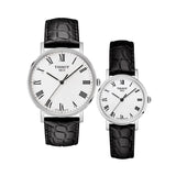 Tissot Everytime Medium White Dial Black Leather Strap Watch For Men - T109.410.16.033.01 Buy Now By Tissot