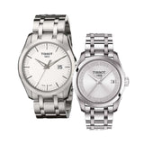 Tissot T Trend Couturier Chronograph White Dial Silver Steel Strap Watch For Men - T035.410.11.031.00 Buy Now By Tissot