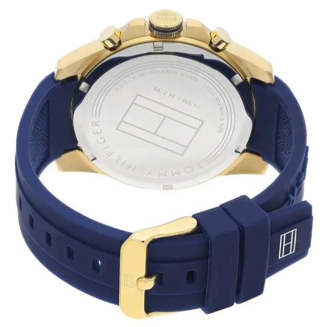 Tommy Hilfiger Decker White Dial Blue Rubber Strap Watch for Men - 1791353 Buy Now By Tommy Hilfiger