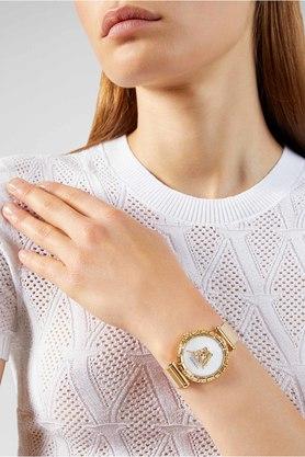 Versace Palazzo Empire Greca White Dial Gold Mesh Bracelet Watch for Women - VEDV00619 Buy Now By Versace