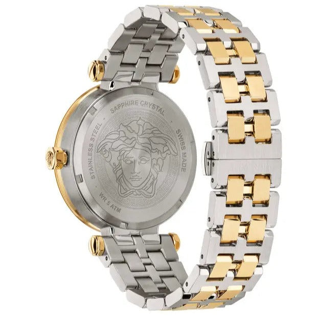 Versace Greca Sport Quartz White Dial Two Tone Steel Strap Watch For Men - VEZ300521 Buy Now By Versace