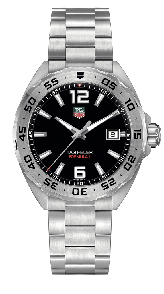 Tag Heuer Formula 1 Black Dial Silver Steel Strap Watch for Men - WAZ1112.BA0875 Buy Now By Tag Heuer