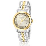Gucci G Timeless Silver Dial Two Tone Steel Strap Watch For Women - YA126511 Buy Now By Gucci
