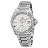 Tag Heuer Aquaracer Automatic White Dial Silver Steel Strap Watch for Men - WAY2111.BA0928 Buy Now By Tag Heuer