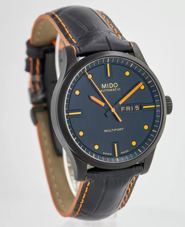 Mido Multifort Automatic Special Edition Black Dial Black Leather Strap Watch For Men - M005.430.36.051.80 Buy Now By Mido