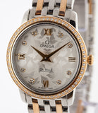 Omega De Ville Prestige Quartz Diamonds Silver Dial Two Tone Steel Strap Watch for Women - 424.25.27.60.52.001 Buy Now By Omega