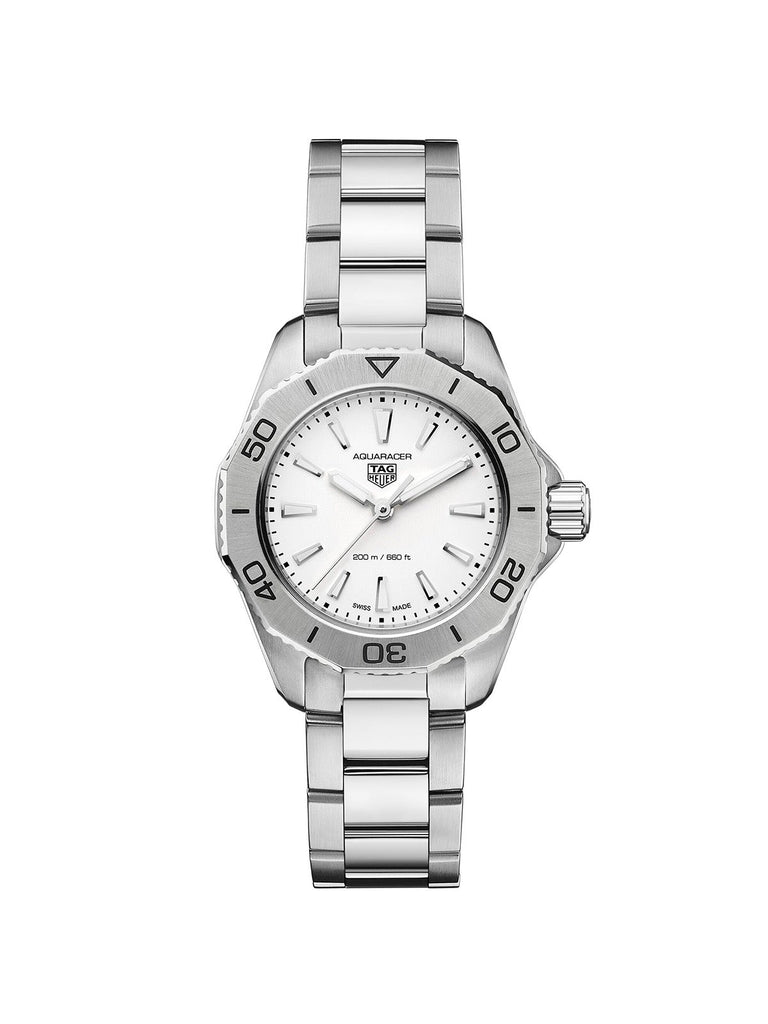 Tag Heuer Aquaracer Professional 200 Quartz Mother of Pearl Dial Silver Steel Strap Watch for Women - WBP1418.BA0622 Buy Now By Tag Heuer