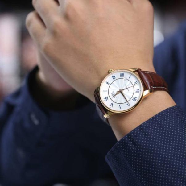 Mido Baroncelli III Automatic Silver Dial Brown Leather Strap Watch For Men - M8600.2.21.8 Buy Now By Mido