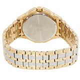 Bulova Crystal Collection Octova White Dial Gold Steel Strap Watch for Men - 98C126 Buy Now By Bulova