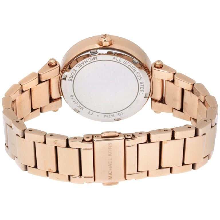 Michael Kors Parker White Dial Rose Gold Steel Strap Watch for Women - MK5616 Buy Now By Michael Kors