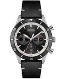 Hugo Boss Chronograph Black Dial Black Leather Strap Watch for Men - 1513864 Buy Now By Hugo Boss