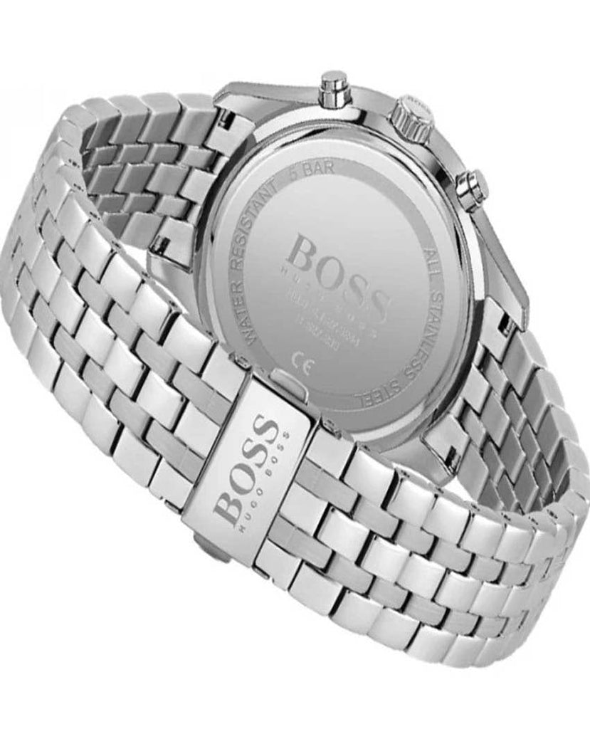 Hugo Boss Associate Black Dial Silver Steel Strap Watch for Men - 1513869 Buy Now By Hugo Boss
