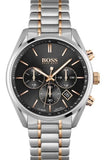 Hugo Boss Champion Chronograph Black Dial Two Tone Steel Strap Watch for Men - 1513819 Buy Now By Hugo Boss