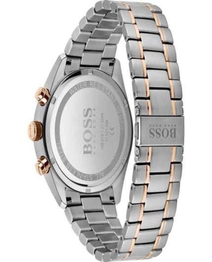 Hugo Boss Jet Silver Dial Two Tone Steel Strap Watch for Men - 1513385 Buy Now By Hugo Boss