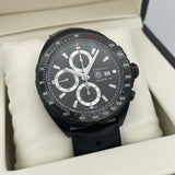 Tag Heuer Formula 1 Automatic Chronograph Black Dial Black Leather Strap Watch for Men - CAZ2011.FT8024 Buy Now By Tag Heuer