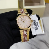 Michael Kors Channing Quartz Mother of Pearl Pink Dial Two Tone Steel Strap Watch For Women - MK6650 Buy Now By Michael Kors