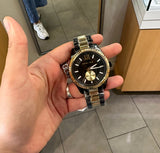 Michael Kors Lexington Quartz Black Dial Two Tone Steel Strap Watch For Men - MK8948 Buy Now By Michael Kors