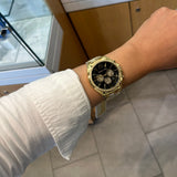 Michael Kors Whitney Chronograph Black Dial Gold Steel Strap Watch for Women - MK7224 Buy Now By Michael Kors