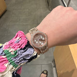 Michael Kors Camille Multifunction Crystals Rose Gold Dial Rose Gold Steel Strap Watch For Women - MK6997 Buy Now By Michael Kors