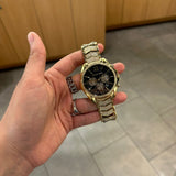 Michael Kors Whitney Chronograph Black Dial Gold Steel Strap Watch for Women - MK7224 Buy Now By Michael Kors