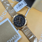 Michael Kors Brecken Chronograph Black Dial Gold Mesh Strap Watch For Men - MK8867 Buy Now By Michael Kors