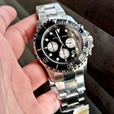 Michael Kors Everest Chronograph Black Dial Silver Steel Strap Watch For Men - MK8256 Buy Now By Michael Kors