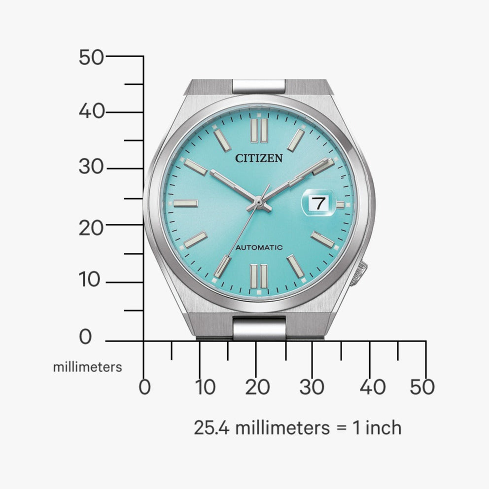 Citizen Tsuyosa Automatic Turquoise Dial Silver Steel Strap Watch For Men - NJ0151-88M Buy Now By Citizen