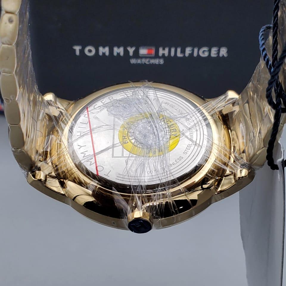 Tommy Hilfiger Hunter White Dial Gold Steel Strap Watch for Men - 1791609 Buy Now By Tommy Hilfiger