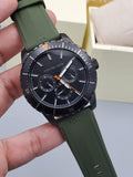 Michael Kors Cunningham Chronograph Black Dial Green Rubber Strap Watch For Men - MK7165 Buy Now By Michael Kors