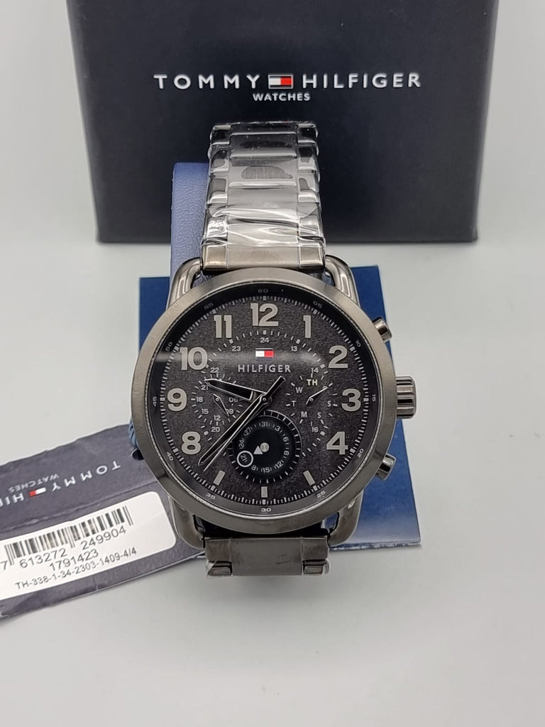 Tommy Hilfiger Briggs Black Dial Black Steel Strap Watch for Men - 1791423 Buy Now By Tommy Hilfiger