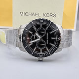 Michael Kors Cunningham Multifunction Black Dial Silver Steel Strap Watch For Men - MK7156 Buy Now By Michael Kors