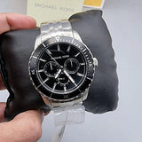 Michael Kors Cunningham Multifunction Black Dial Silver Steel Strap Watch For Men - MK7156 Buy Now By Michael Kors