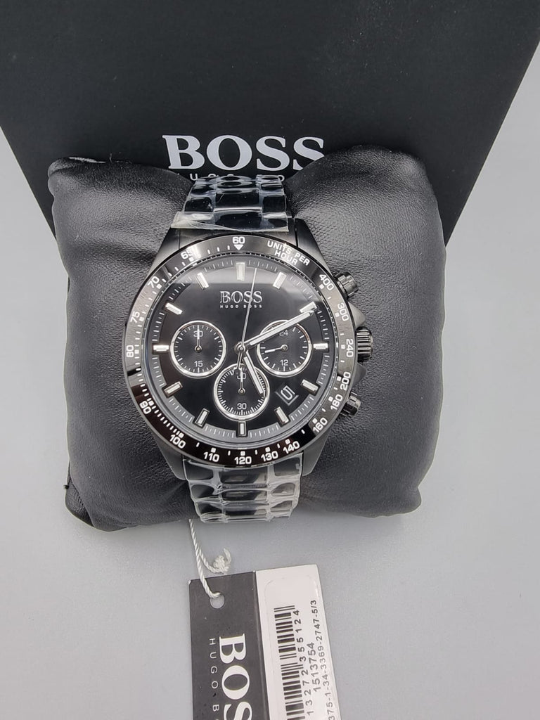 Hugo Boss Hero Black Dial Black Steel Strap Watch for Men - 1513754 Buy Now By Hugo Boss
