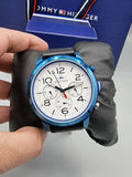Tommy Hilfiger Jake Multi Function Quartz White Dial Black Leather Strap Watch for Men - 1791235 Buy Now By Tommy Hilfiger