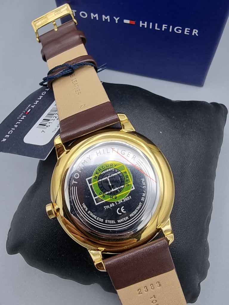 Tommy Hilfiger Hunter Green Dial Brown Leather Strap Watch for Men - 1791607 Buy Now By Tommy Hilfiger