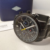 Fossil Goodwin Chronograph Black Dial Black Steel Strap Watch for Men - FS5413 Buy Now By Fossil