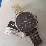 Hugo Boss Associate Chronograph Black Dial Two Tone Steel Strap Watch for Men - 1513840 Buy Now By Hugo Boss
