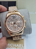 Michael Kors Lexington Rose Gold Dial Rose Gold Stainless Steel Strap Watch for Men - MK8580 Buy Now By Michael Kors