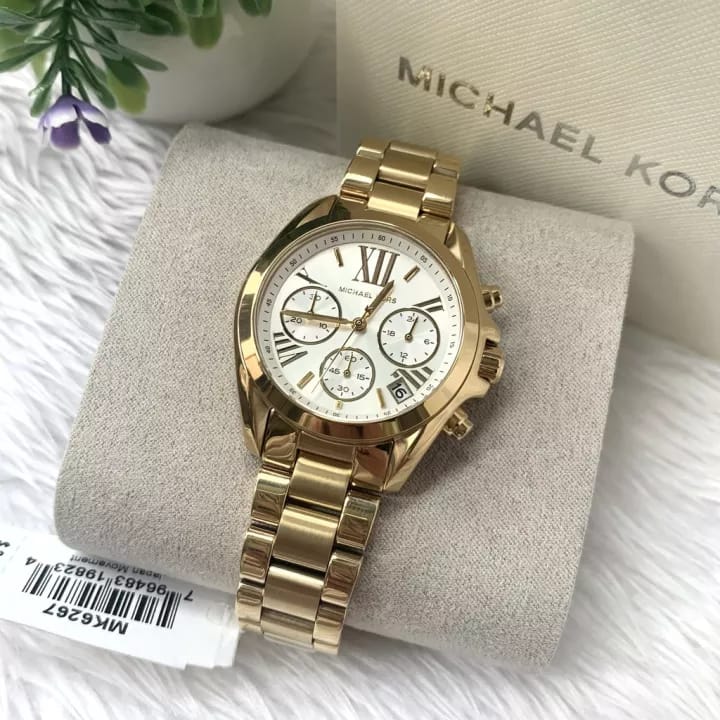 Michael Kors Lexington Quartz Gold Dial Gold Steel Strap Watch For Women - MK6267 Buy Now By Michael Kors