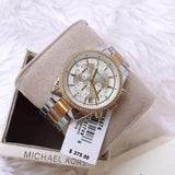 Michael Kors Ritz White Dial Two Tone Steel Strap Watch for Women - MK6474 Buy Now By Michael Kors