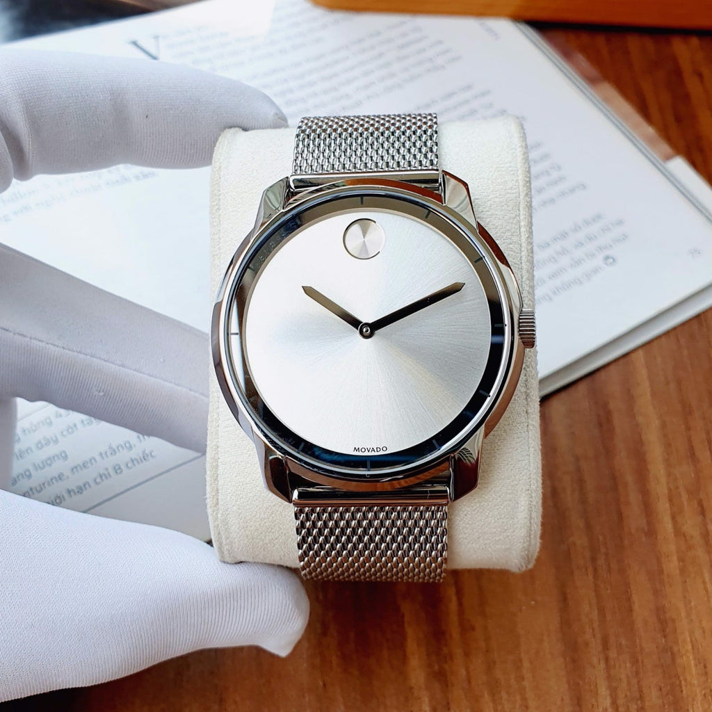 Movado Bold Silver Dial Silver Mesh Bracelet Watch For Men - 3600260 Buy Now By Movado