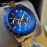 Michael Kors Layton Chronograph Blue Dial Two Tone Steel Strap Watch For Men - MK8825 Buy Now By Michael Kors
