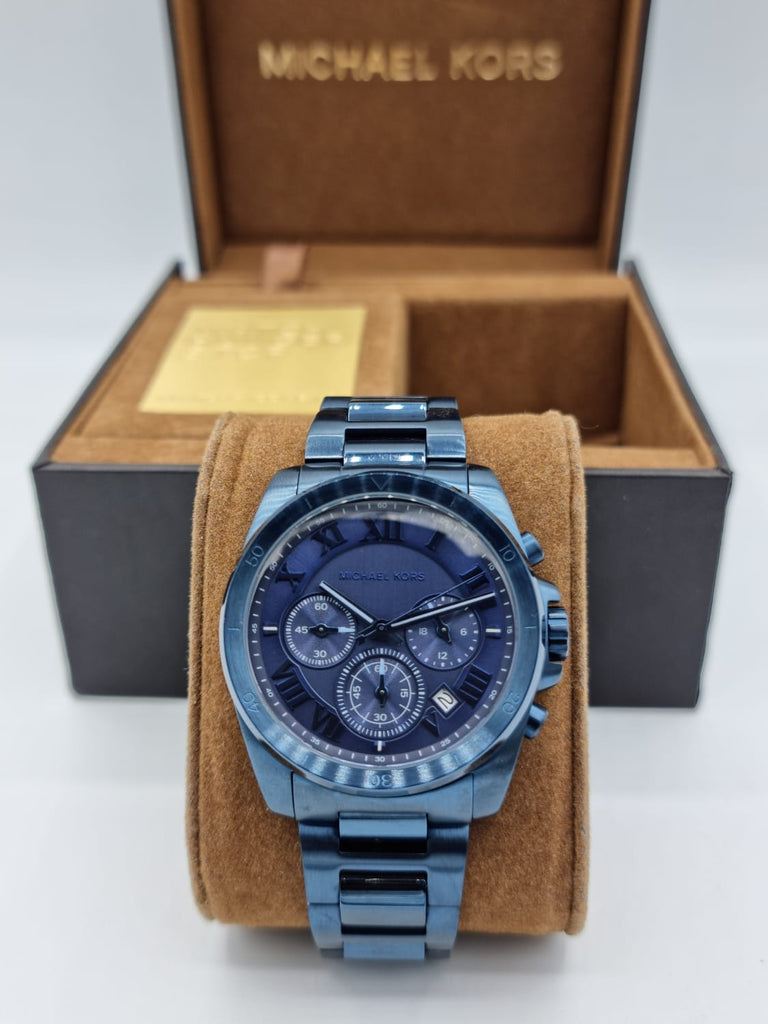 Michael Kors Brecken Chronograph Quartz Blue Dial Blue Steel Strap Watch For Men - MK6361 Buy Now By Michael Kors
